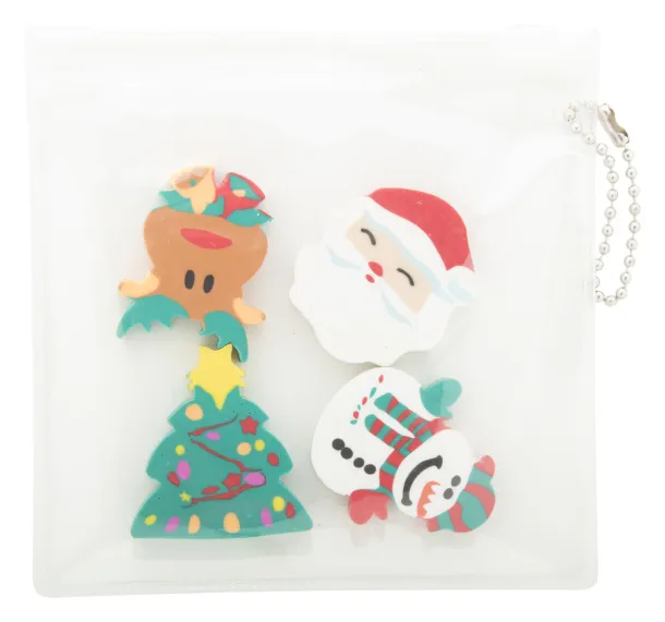 Flop Christmas eraser set Multicolour