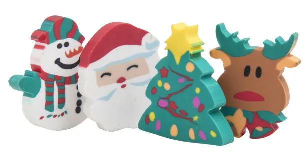 Flop Christmas eraser set Multicolour