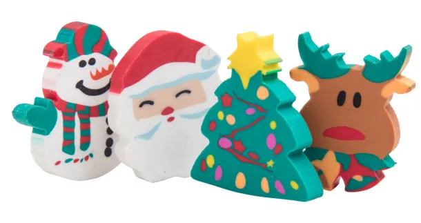 Flop Christmas eraser set Multicolour