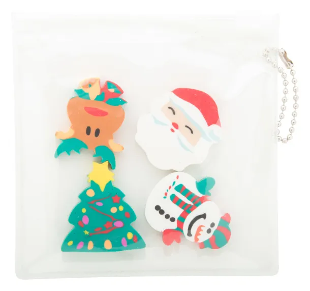 Flop Christmas eraser set Multicolour