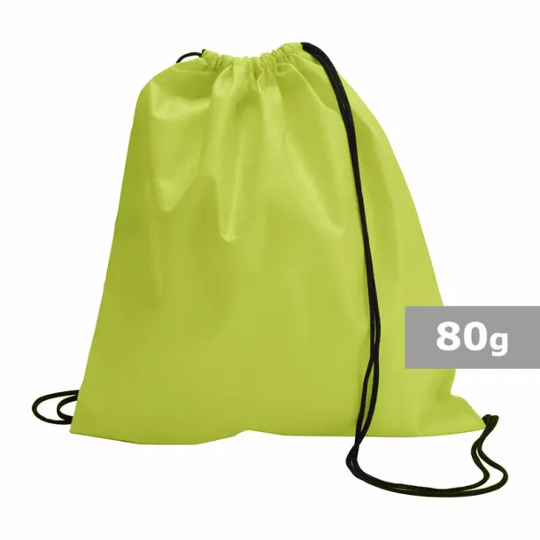  Drawstring bag light green