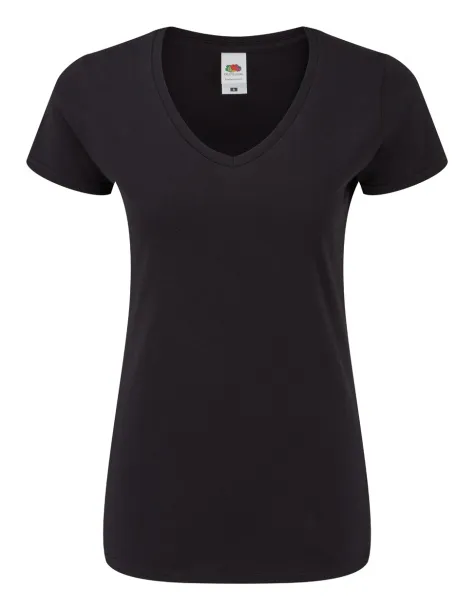 Iconic V-Neck Women women T-shirt Black