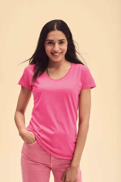 Iconic V-Neck Women women T-shirt Pink