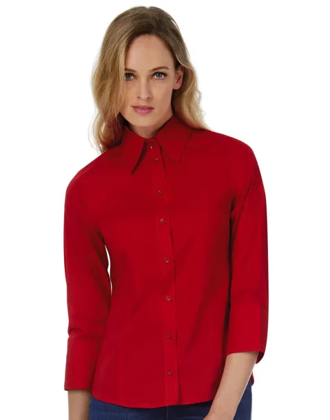  Milano/women Popelin Shirt 3/4 sleeves - B&C