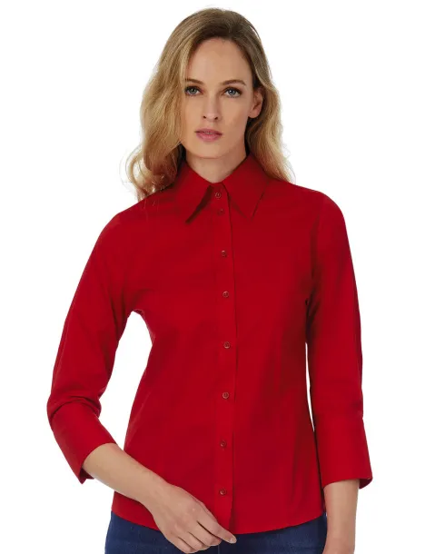  Milano/women Popelin Shirt 3/4 sleeves - B&C