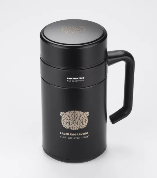 BOSSKI putna šalica, 400ml BLACK