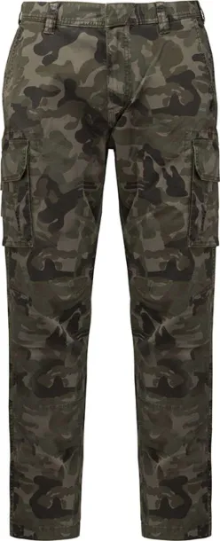  MEN'S MULTIPOCKET TROUSERS - Kariban Olive Camouflage #585749