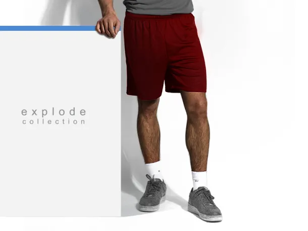 SPORTY sports shorts - EXPLODE Red