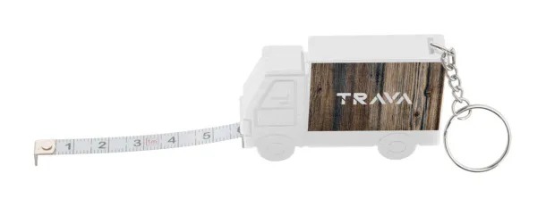 Symmons truck keyring with tape measure White