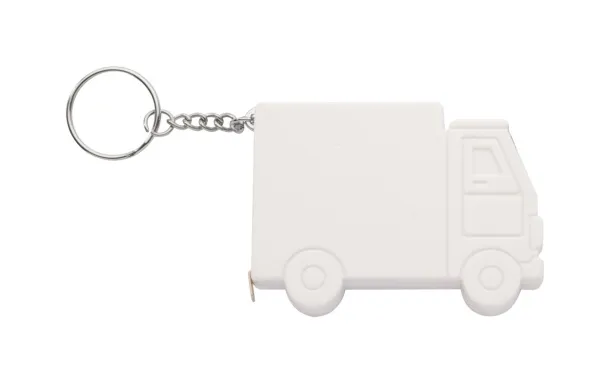 Symmons truck keyring with tape measure White