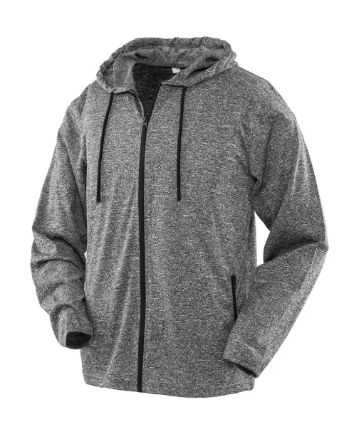  Men's Hooded Tee-Jacket - Spiro Marl Grey