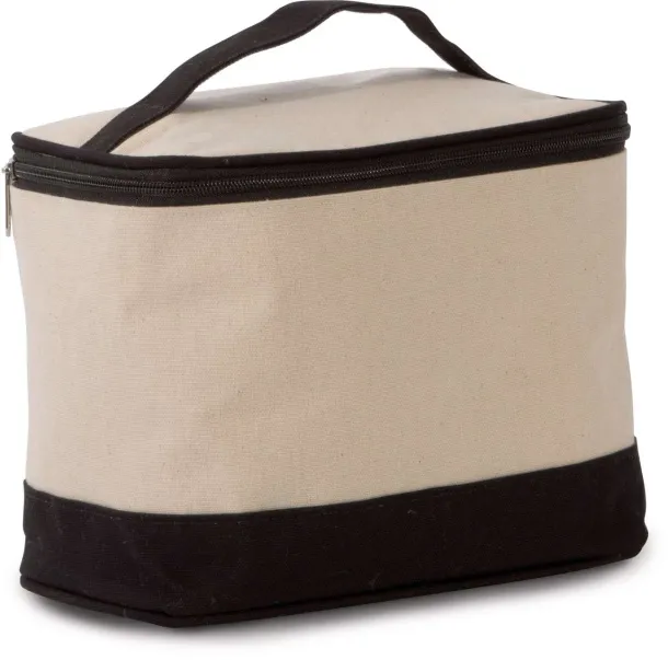  VANITY CASE IN COTTON - 220 g/m² - Kimood Natural Black