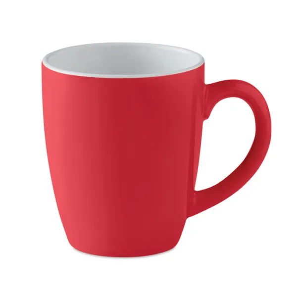 COLOUR TRENT Ceramic coloured mug 300 ml Red