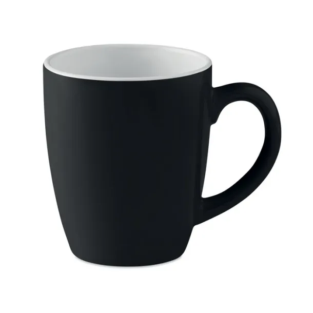 COLOUR TRENT Ceramic coloured mug 300 ml Black