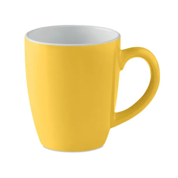 COLOUR TRENT Ceramic coloured mug 300 ml Yellow