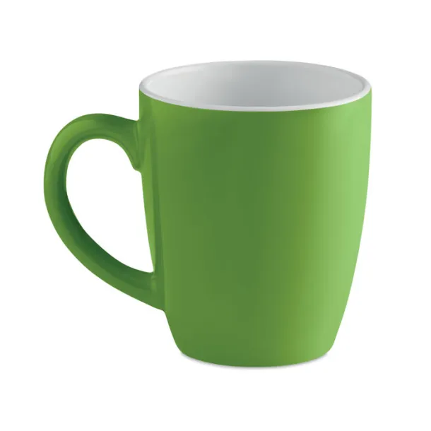 COLOUR TRENT Ceramic coloured mug 300 ml Green