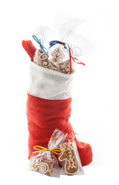 Saspi Christmas boots Red White