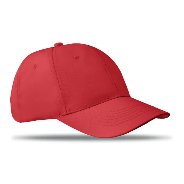 BASIE 6 panels baseball cap Red