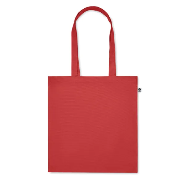 BENTE COLOUR Organic cotton shopping bag Red