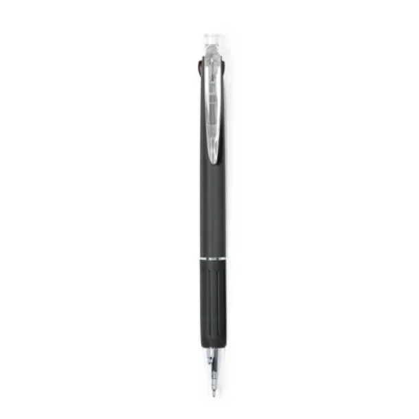  Erasable ball pen, multicolour ink, mechanical pencil Crna