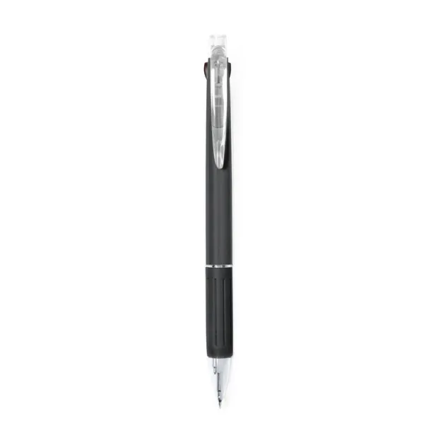  Erasable ball pen, multicolour ink, mechanical pencil Crna
