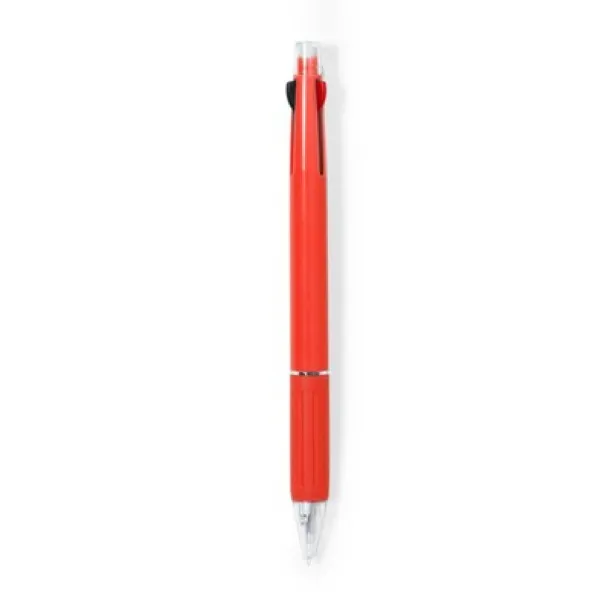  Erasable ball pen, multicolour ink, mechanical pencil red