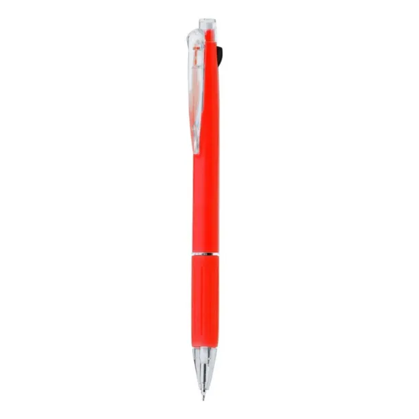  Erasable ball pen, multicolour ink, mechanical pencil red