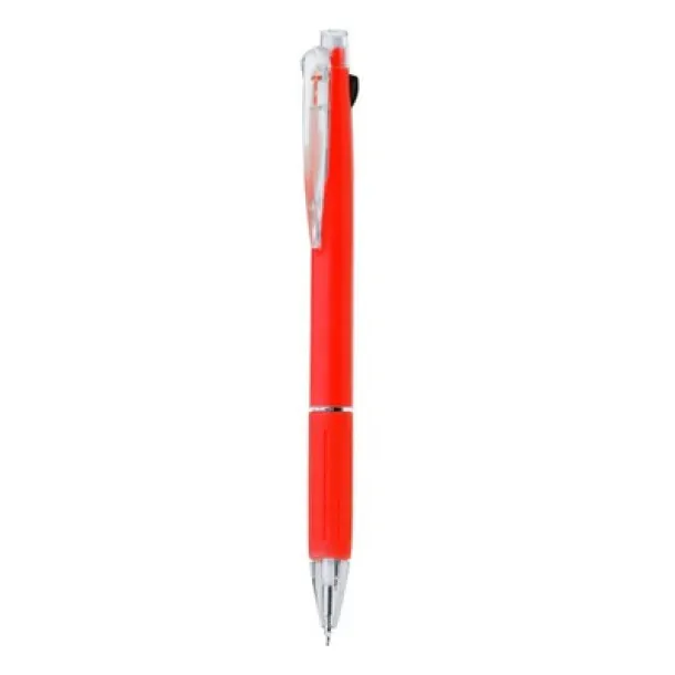  Erasable ball pen, multicolour ink, mechanical pencil red