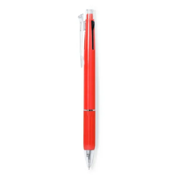  Erasable ball pen, multicolour ink, mechanical pencil Crvena