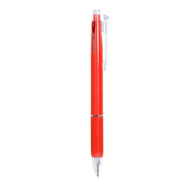  Erasable ball pen, multicolour ink, mechanical pencil Crvena