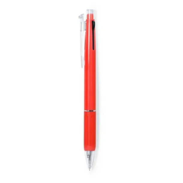  Erasable ball pen, multicolour ink, mechanical pencil Crvena