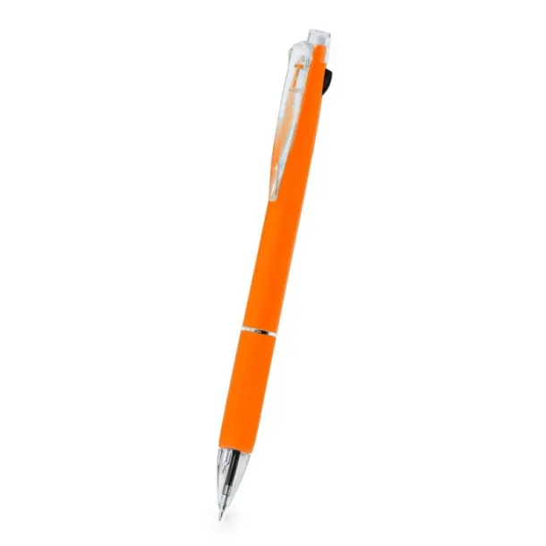  Erasable ball pen, multicolour ink, mechanical pencil orange