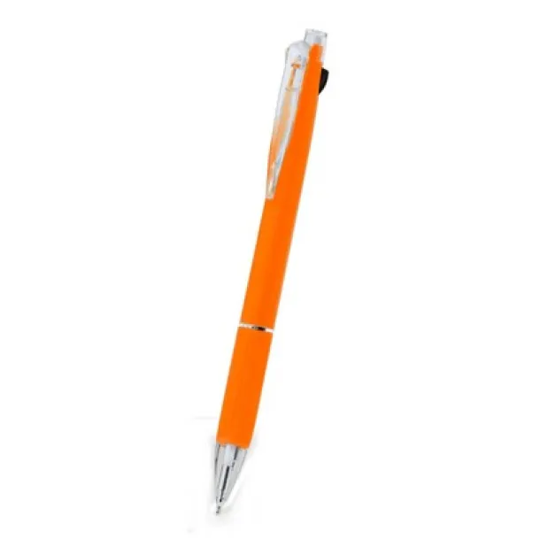  Erasable ball pen, multicolour ink, mechanical pencil orange