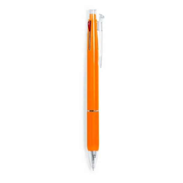  Erasable ball pen, multicolour ink, mechanical pencil orange