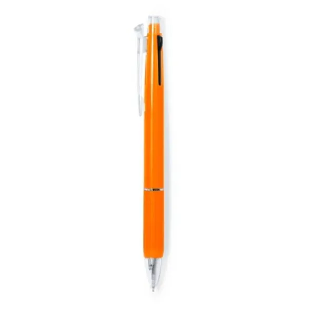  Erasable ball pen, multicolour ink, mechanical pencil orange