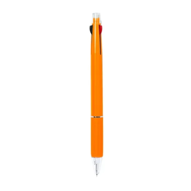  Erasable ball pen, multicolour ink, mechanical pencil orange