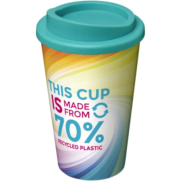 Brite-Americano® Eco 350 ml insulated tumbler - Unbranded Aqua