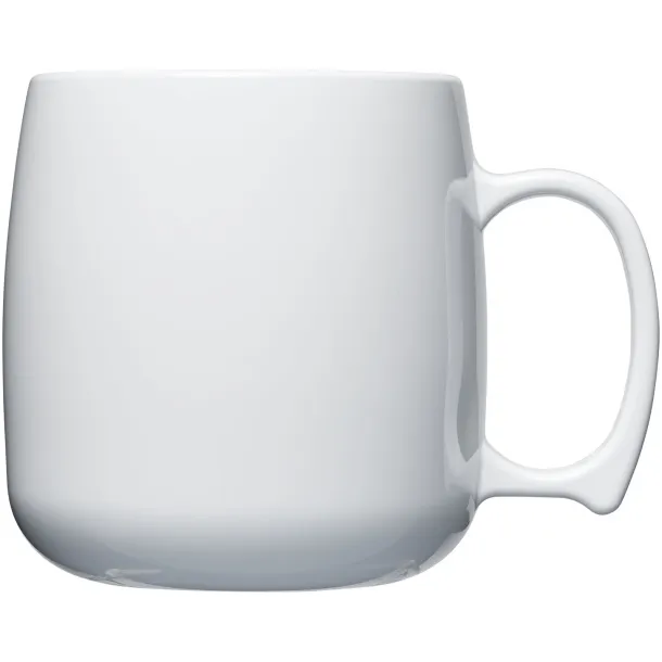 Classic 300 ml plastic mug - Unbranded White