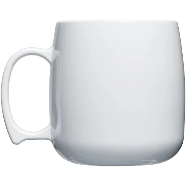 Classic 300 ml plastic mug - Unbranded White