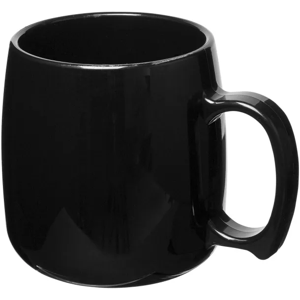 Classic 300 ml plastic mug - Unbranded Solid black