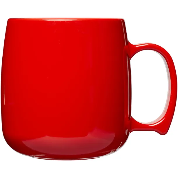 Classic 300 ml plastic mug - Unbranded Red