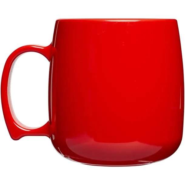 Classic 300 ml plastic mug Red