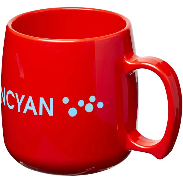 Classic 300 ml plastic mug Red