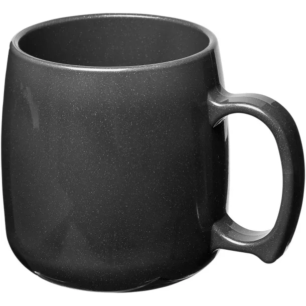 Classic 300 ml plastic mug Transparent black