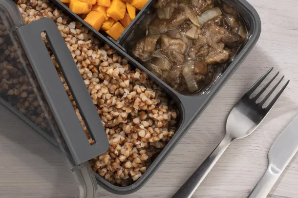 Food container DUO 1100 ml Grafitna