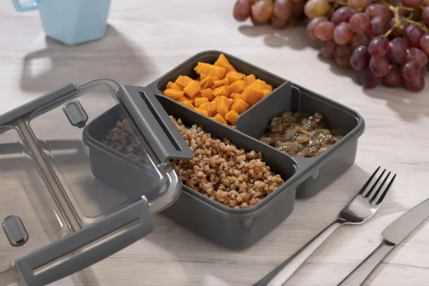  Food container DUO 1100 ml Grafitna