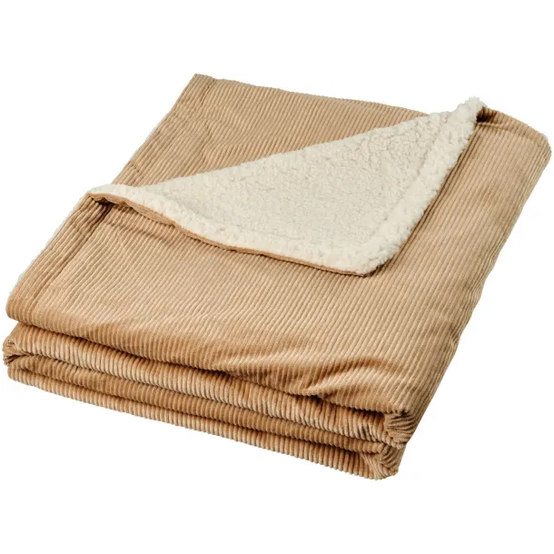 Cosie corduroy sherpa blanket - Field & Co. Camel