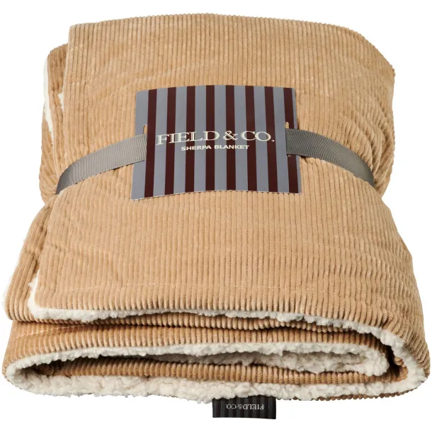 Cosie corduroy sherpa blanket - Field & Co. Camel