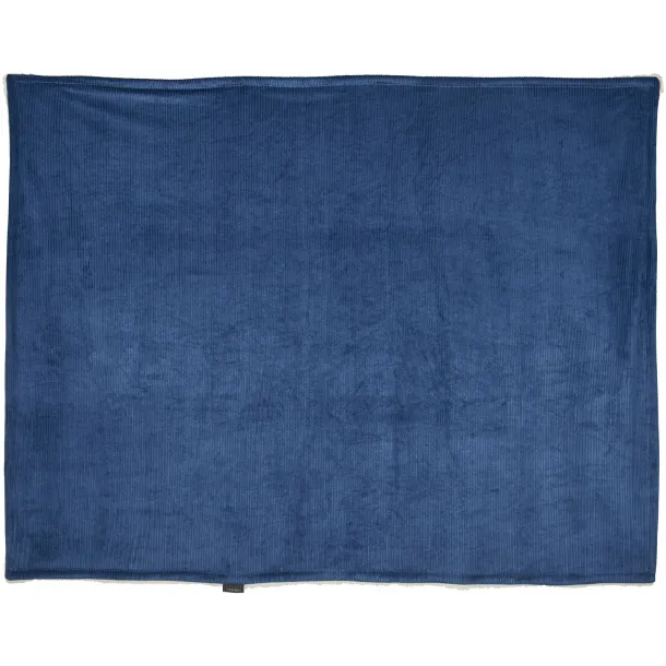 Cosie corduroy sherpa blanket - Field & Co. Navy Blue