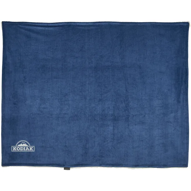 Cosie corduroy sherpa blanket - Field & Co. Navy Blue